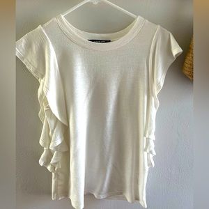 Ruffled sleeve tshirt